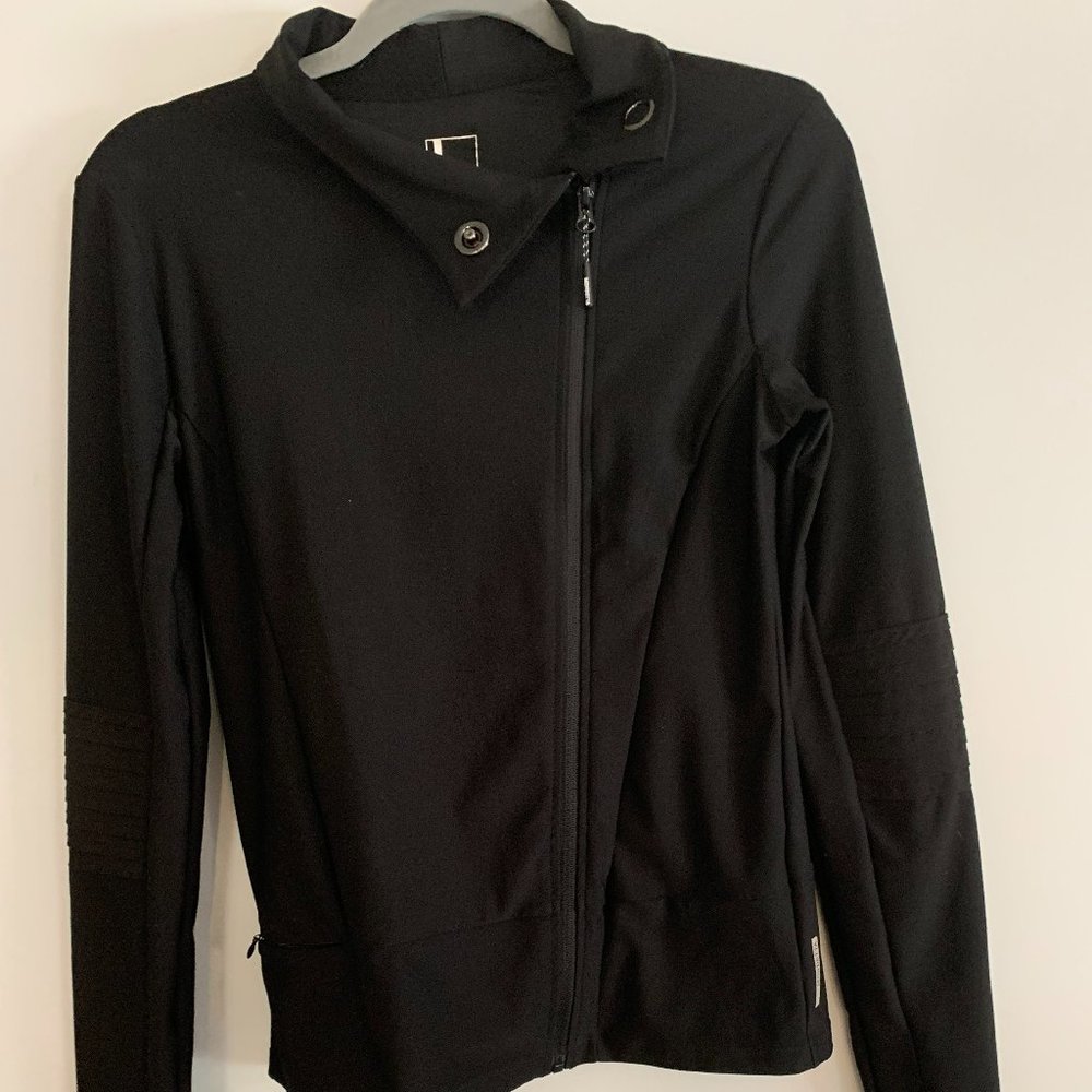 MONDETTA slim fit zip up Black Athletic Jacket Size S. In Like new condition - Picture 6 of 13